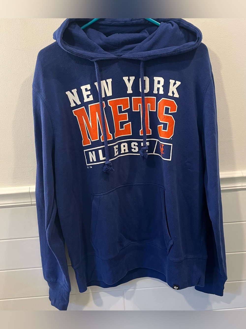 47 Brand New York Mets Blue Hoodie NL EAST Sweatshirt